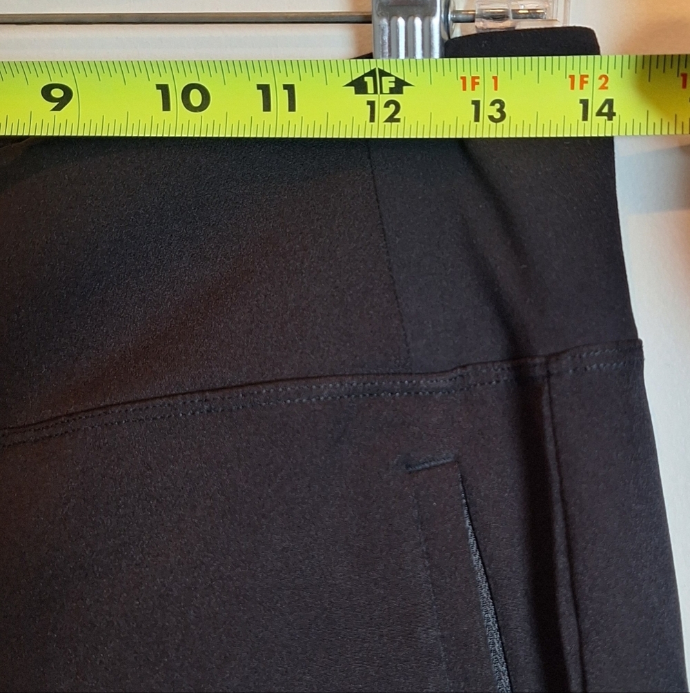 Athleta Endless High Rise Pants Womens 6 Black Straight Leg Pull On - Picture 6 of 7